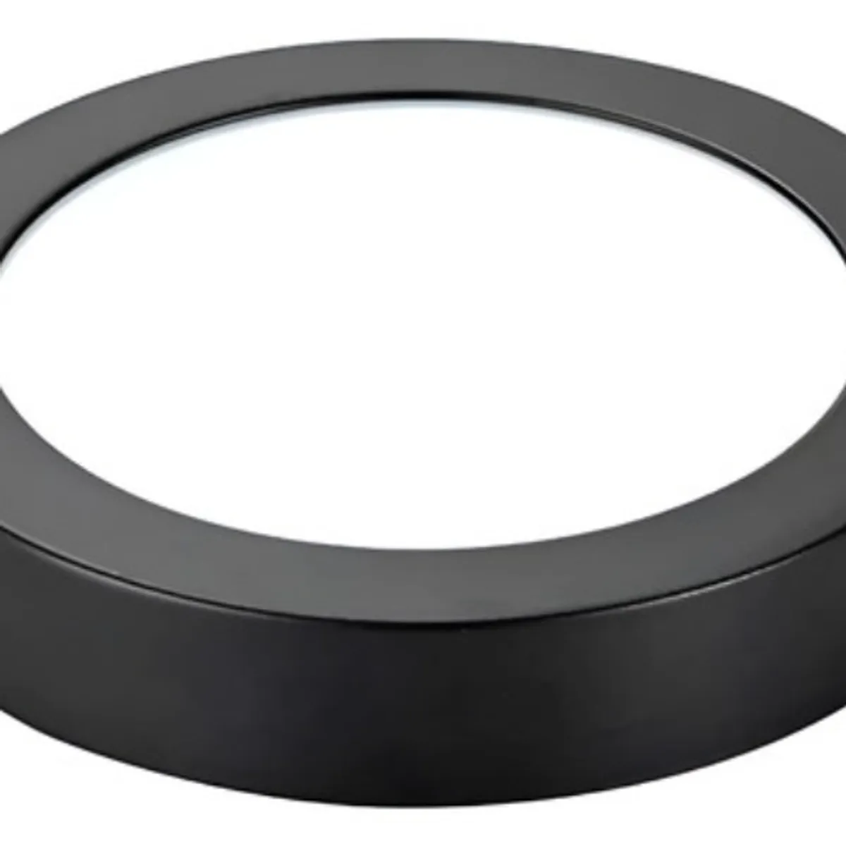 GENERICO - X10 Foco Led Negro 24w Redondo Sobrepuesto Luz Fria Plafon Negro - 003370