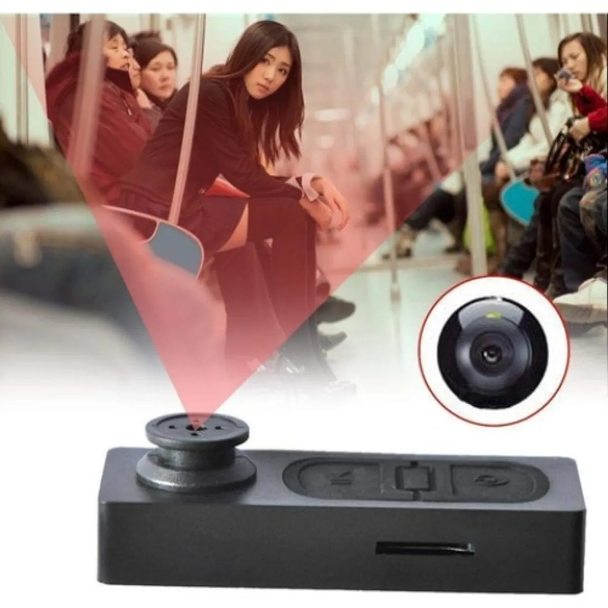 GENERICO - Mini Cámara Espía Full Hd Vigilancia 1080p Camara Seguridad Negro - 240160