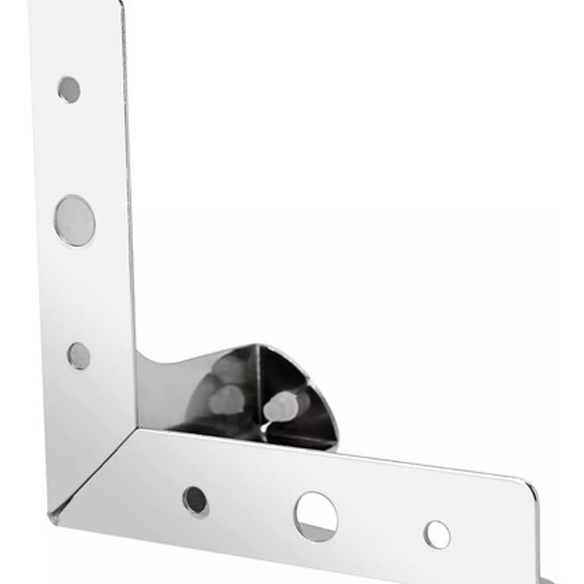 GENERICO - Patas Metálicas Para Muebles, 15cm De Alto, Pack 4 Unidades Cromado