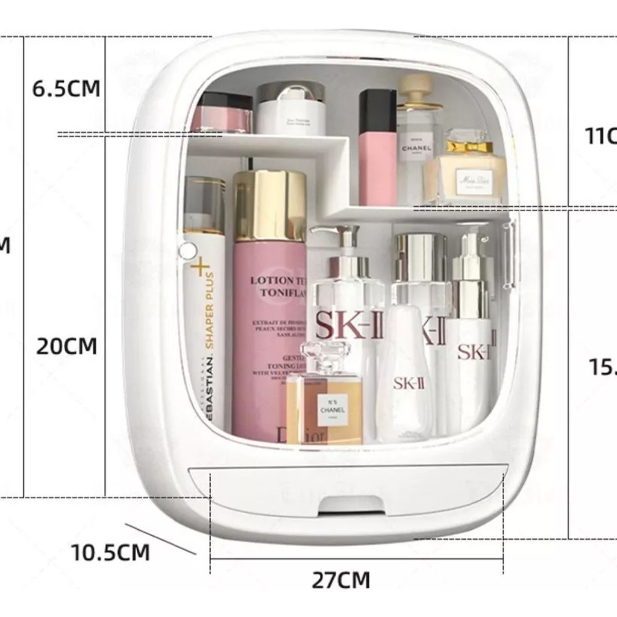 GENERICO - Organizador Cosmético Montado En La Pared Maquillaje