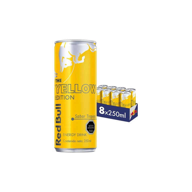 Bebida Energetica Pack 8 Latas Tropical 250Ml