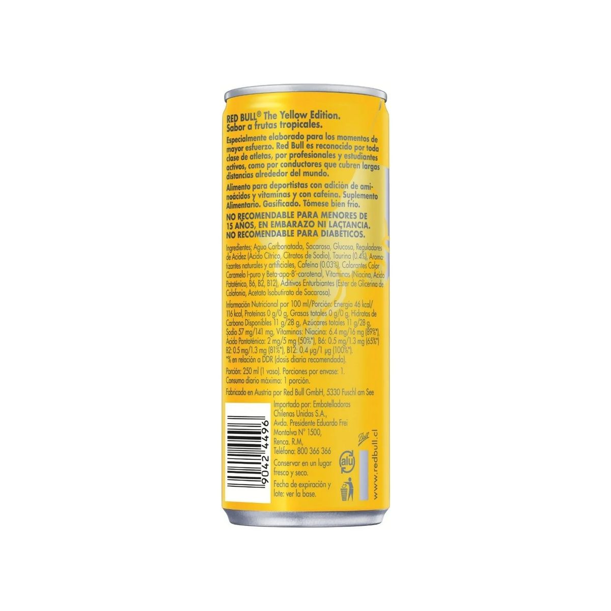 RED BULL - Red Bull Bebida Energética Pack 8 Latas Tropical 250Ml