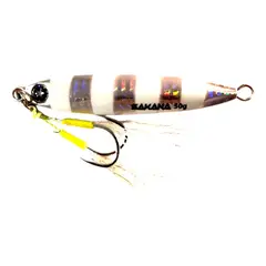 GENERICO - Señuelo Jig Pesca Sakana JIGU SHORE 85mm 40g Rosa Chicle Para Corvina