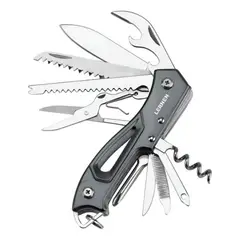 GENERICO - Cortapluma Navaja Multiherramienta Lernen Gris Oscuro