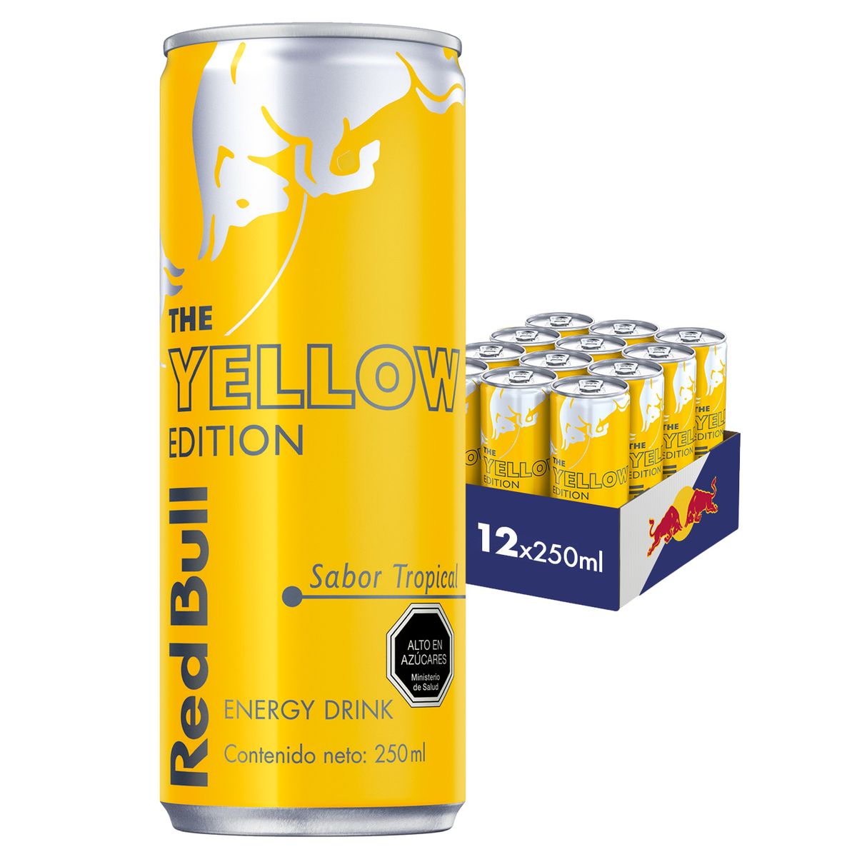 RED BULL - Red Bull Bebida Energética Pack 12 Latas Tropical 250Ml