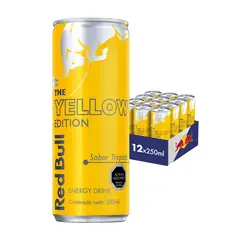 RED BULL - Bebida Energética Pack 12 Latas Tropical 250Ml