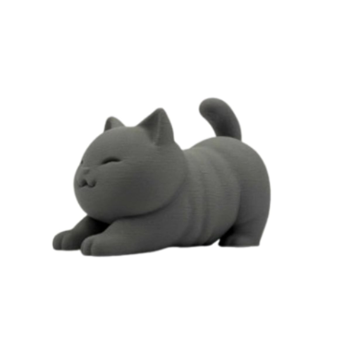 GENERICO - Mini Escultura Decorativa- Gato Estirándose