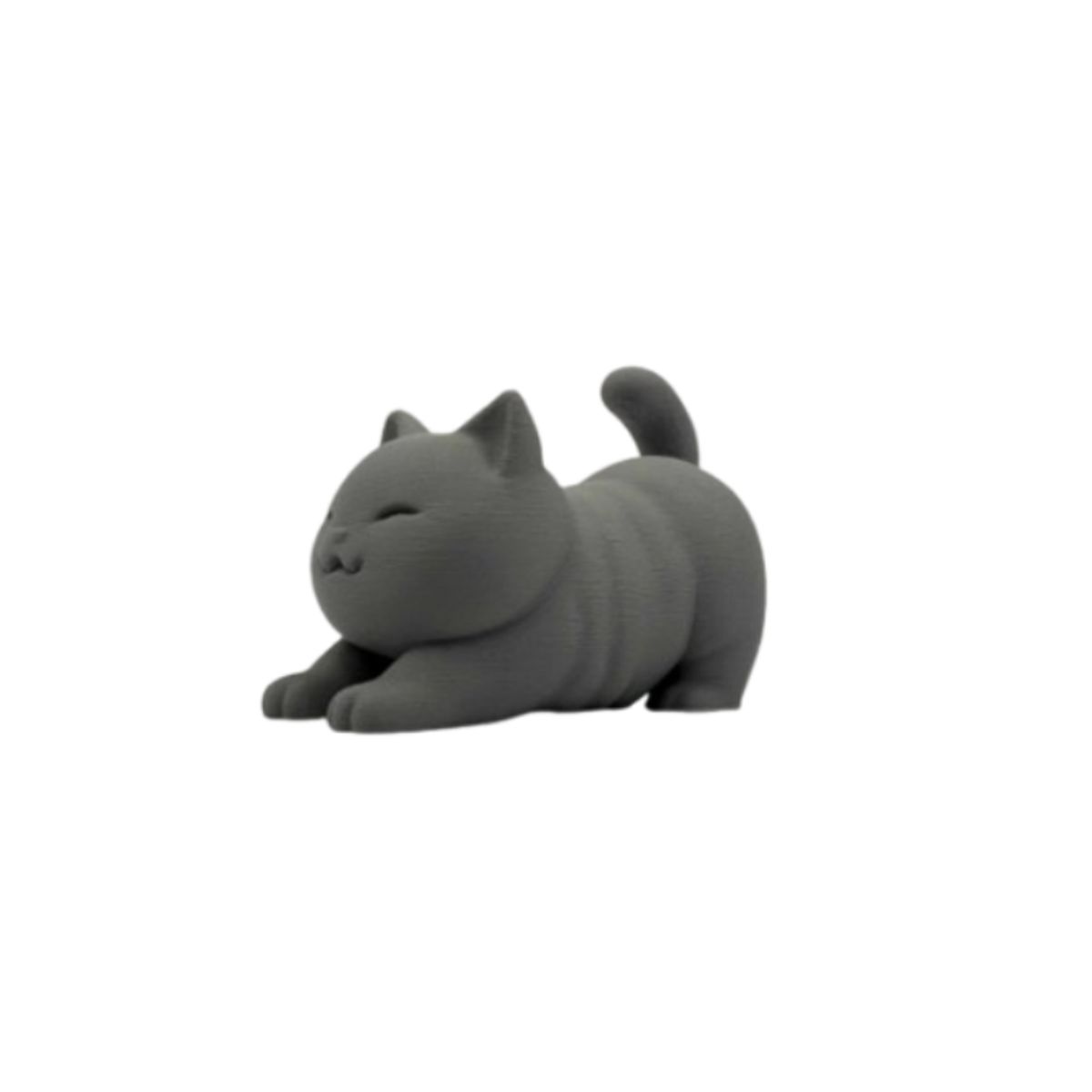 GENERICO - Mini Escultura Decorativa- Gato Estirándose