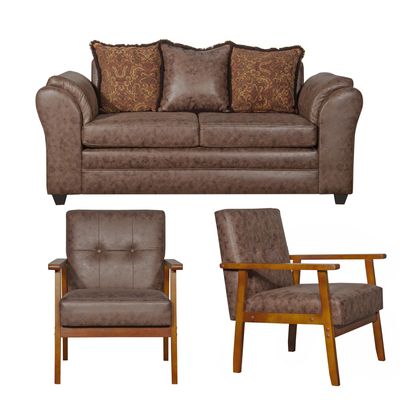 Imagen 2 del producto Juego de Living 2 1 1 Sitiales Aconcagua Café