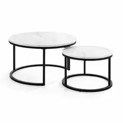 GENERICO - Set 2 Mesas de Centro Nido Diseño Moderno