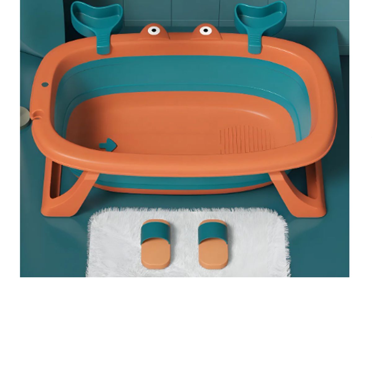 GENERICO - Bañera plegable con diseño de cangrejo