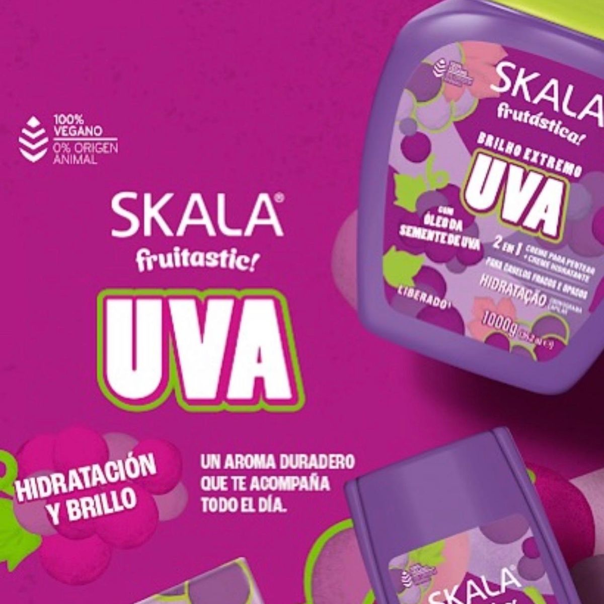 SKALA - MASCARA UVA 2 EN 1 1000G LINEA FRUTASTICA SKALA