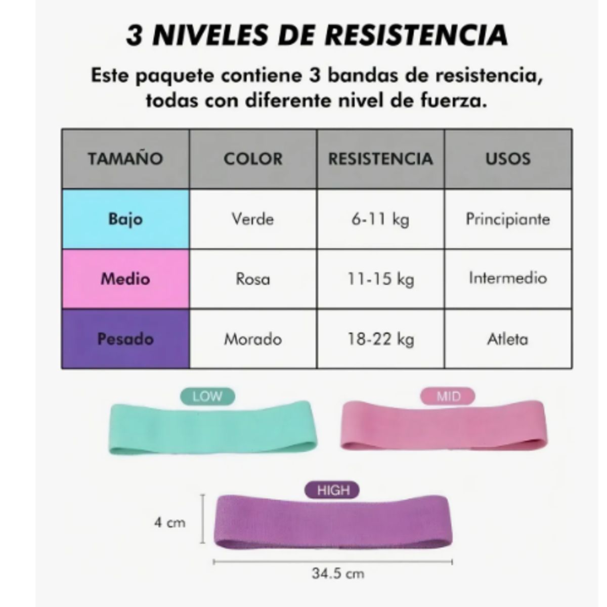 GENERICO - Banda De Resistencia Ejercicio Banda Elástica Entrenamiento