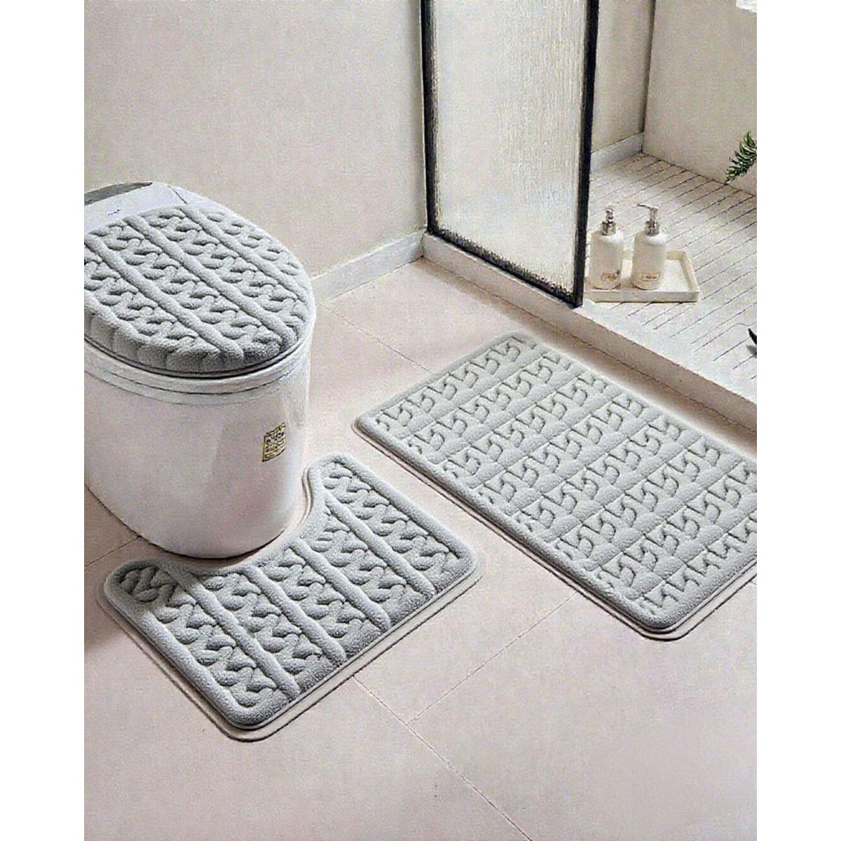 GENERICO - SET DE BAÑO 3 PIEZAS SUAVES Y ABSORBENTES