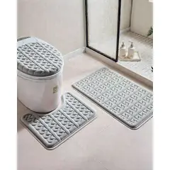 GENERICO - SET DE BAÑO 3 PIEZAS SUAVES Y ABSORBENTES