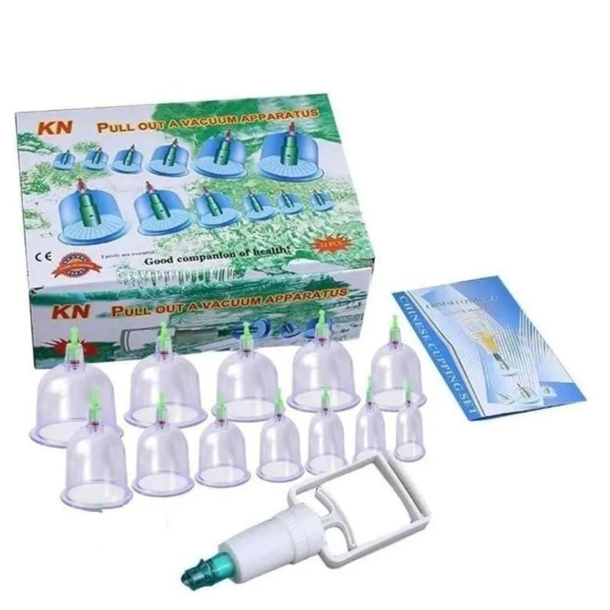 GENERICO - Set 12 Ventosas De Vacio Chinas, Elimina Dolores