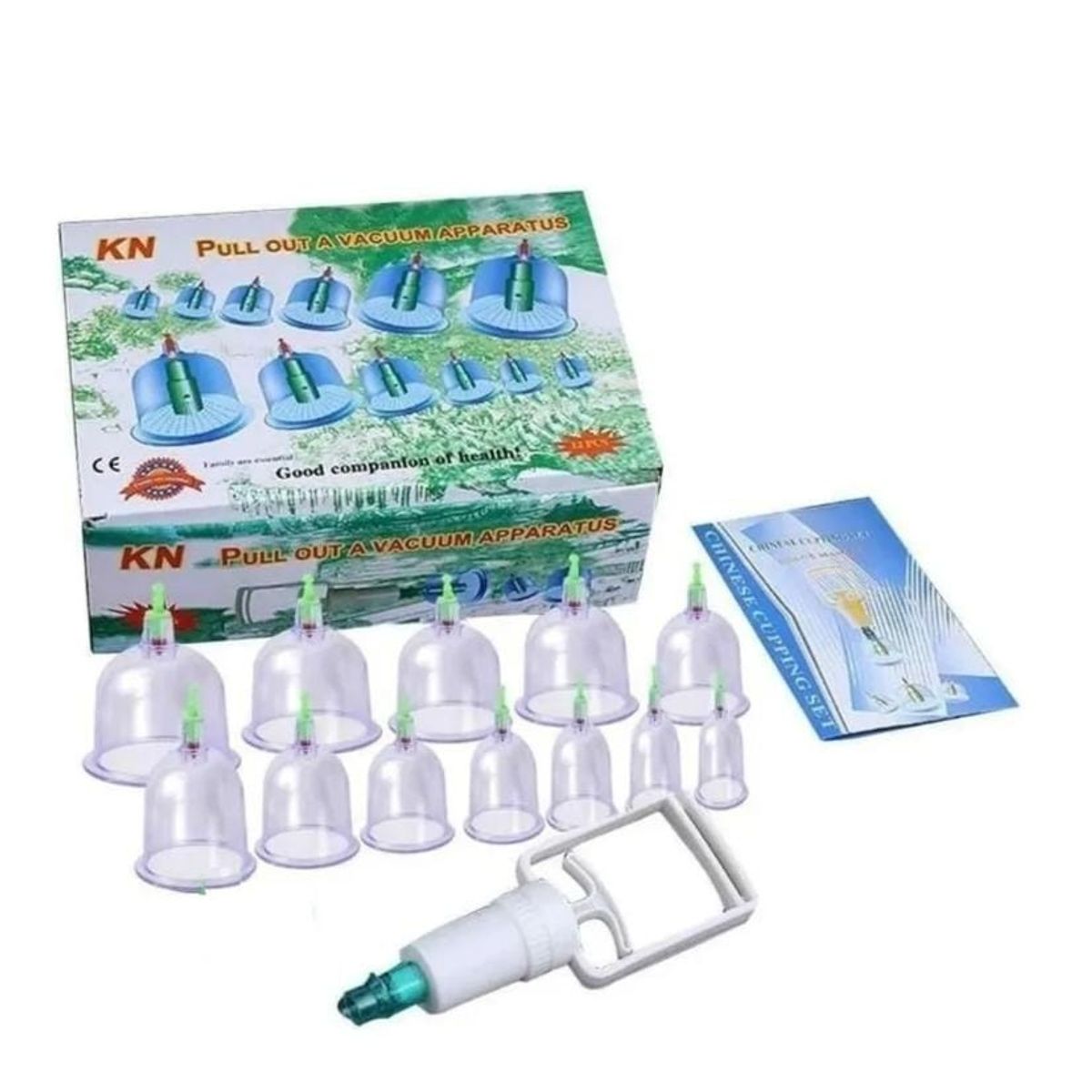 GENERICO - Set 12 Ventosas De Vacio Chinas, Elimina Dolores