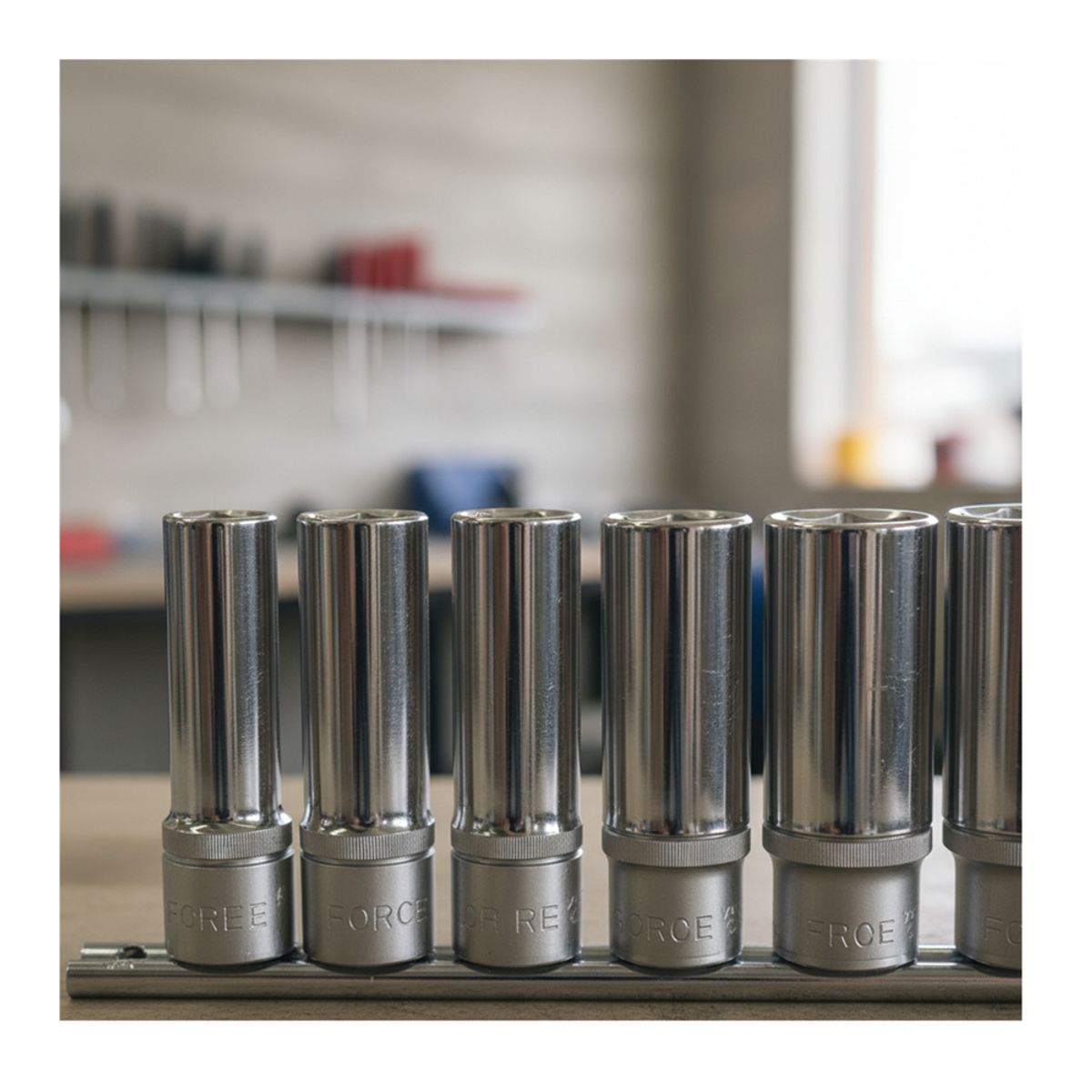 FORCE - Juego De Dados 3/8`` De 8-19 Mm Largos Hex. (3082), Force