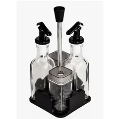 GENERICO - Set Dispensador Aceite Condimentos 4 En 1