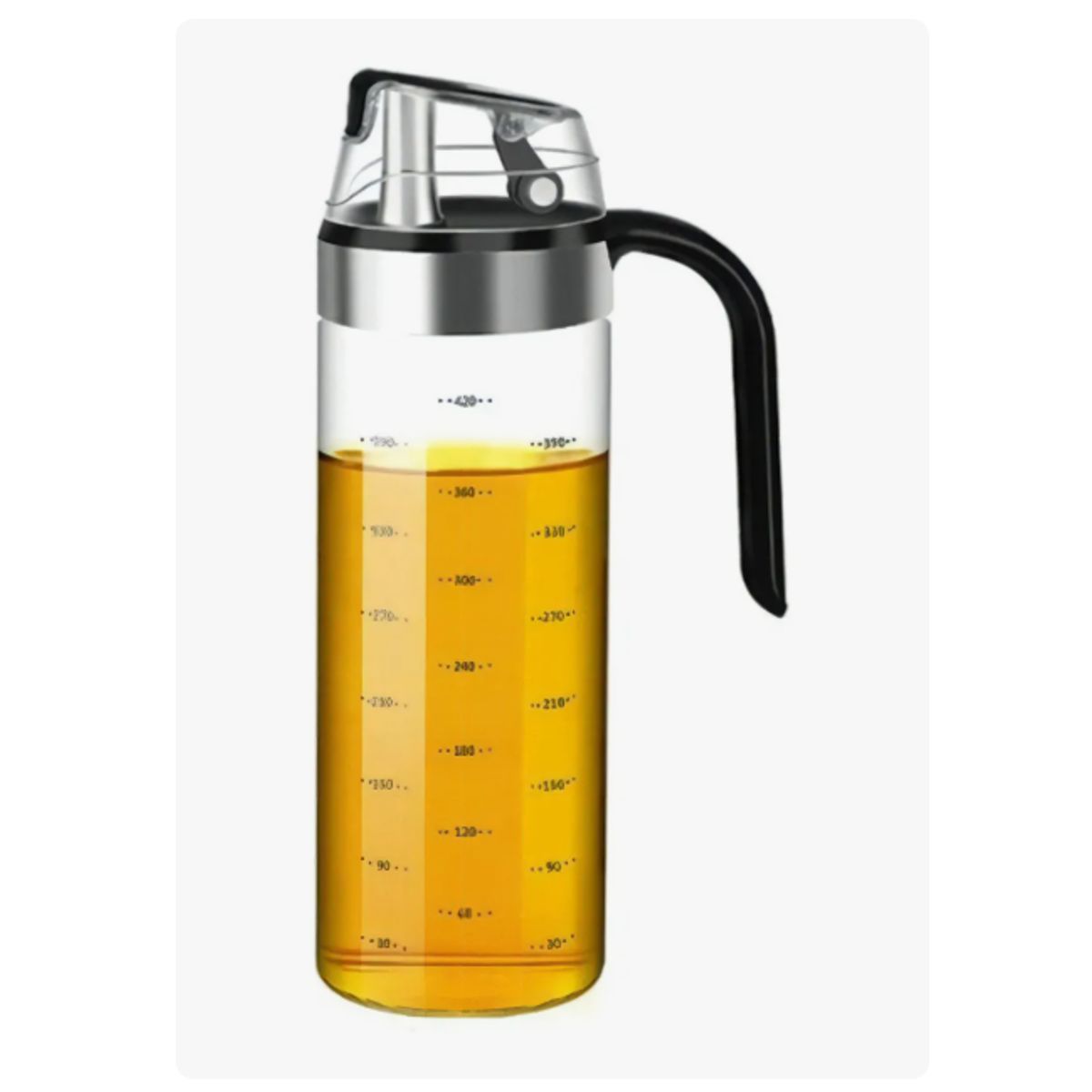 GENERICO - Aceitera Vinagrera Vidrio 550ML Pico Vertedor No Gotea