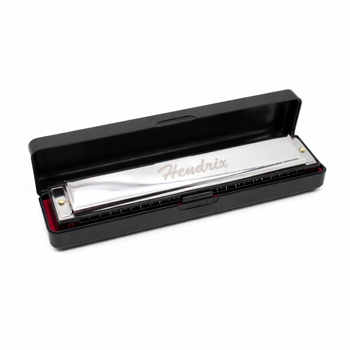 HENDRIX - Armonica de  24 Notas Inoxidable Con funda