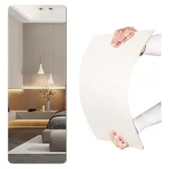 GENERICO - X6 Vinilo Espejo Adhesivo Cuadrado Decorativo 90x40cm Espejo - 262595