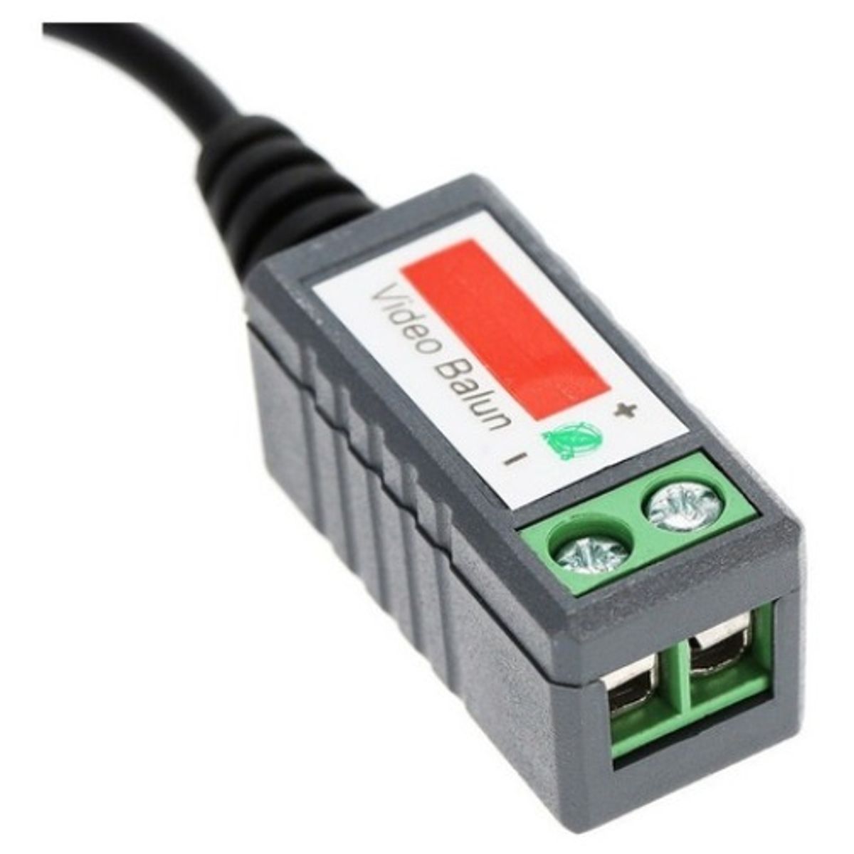 GENERICO - X2 Par Video Balun Pasivo Con Cable 720p 1080p Hdcvi Ahd Gris - 221050