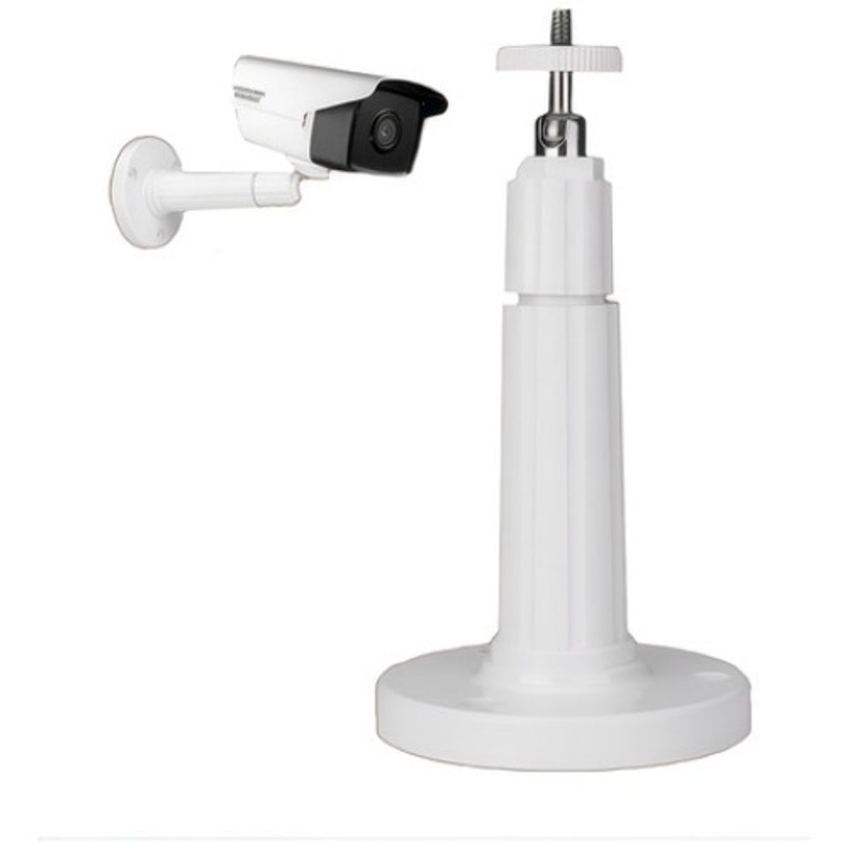 GENERICO - Pack 3 Soporte Cámara De Seguridad Para Montaje Pared Blanco - 221075