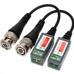 GENERICO - X8 Par Video Balun Pasivo Cable 720p 1080p Hdcvi Ahd Hdtvi Gris - 221050
