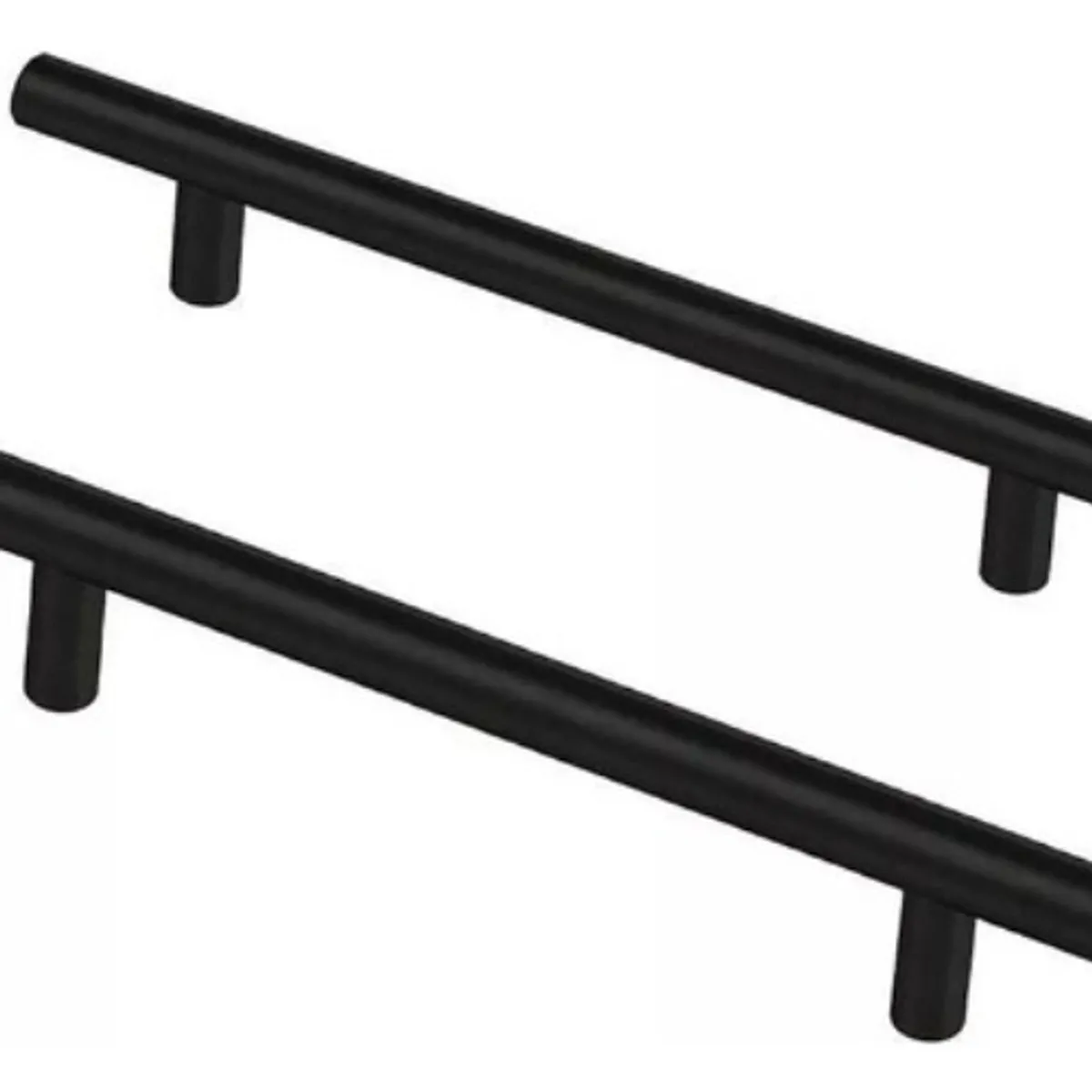 GENERICO - Pack 10 Tirador Manilla Madrid Negro 19x30cm Con Tornillo Negro Negro - 338022
