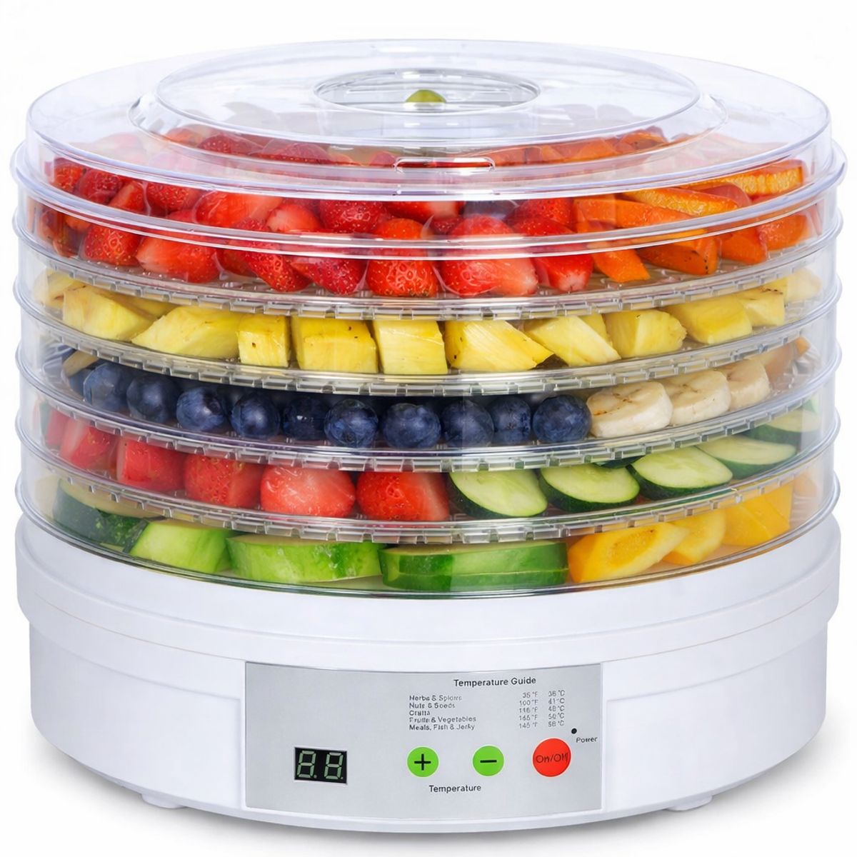 GENERICO - DESHIDRATADOR DE ALIMENTOS ELÉCTRICO  MÚLTIPLES NIVELES CON TEMPERATURA AJUSTABLE