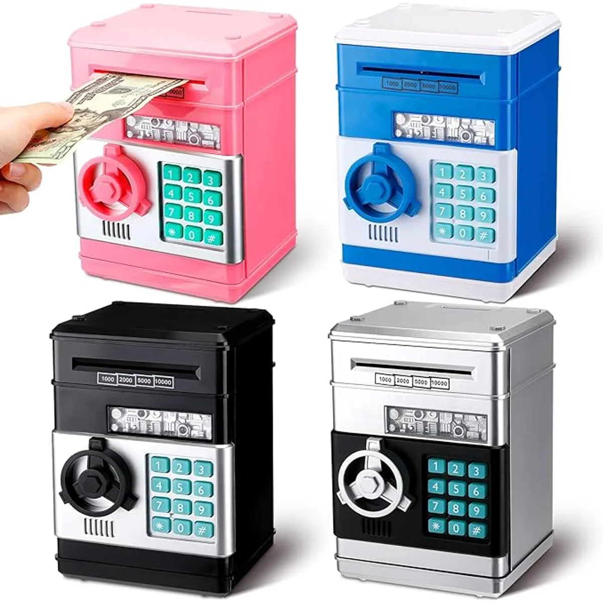 GENERICO - MINI ALCANCIA ELECTRONICA CAJERO AUTOMATICO PORTATIL