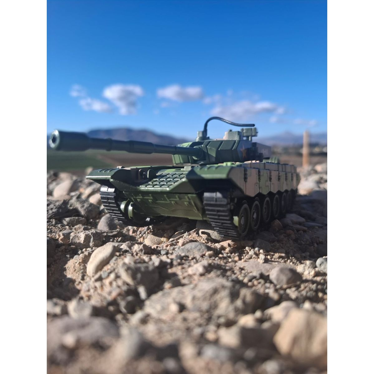 GENERICO - Tanque Modelo T99 Full Metal con Sonidos - Colección Militar a Escala 1:48