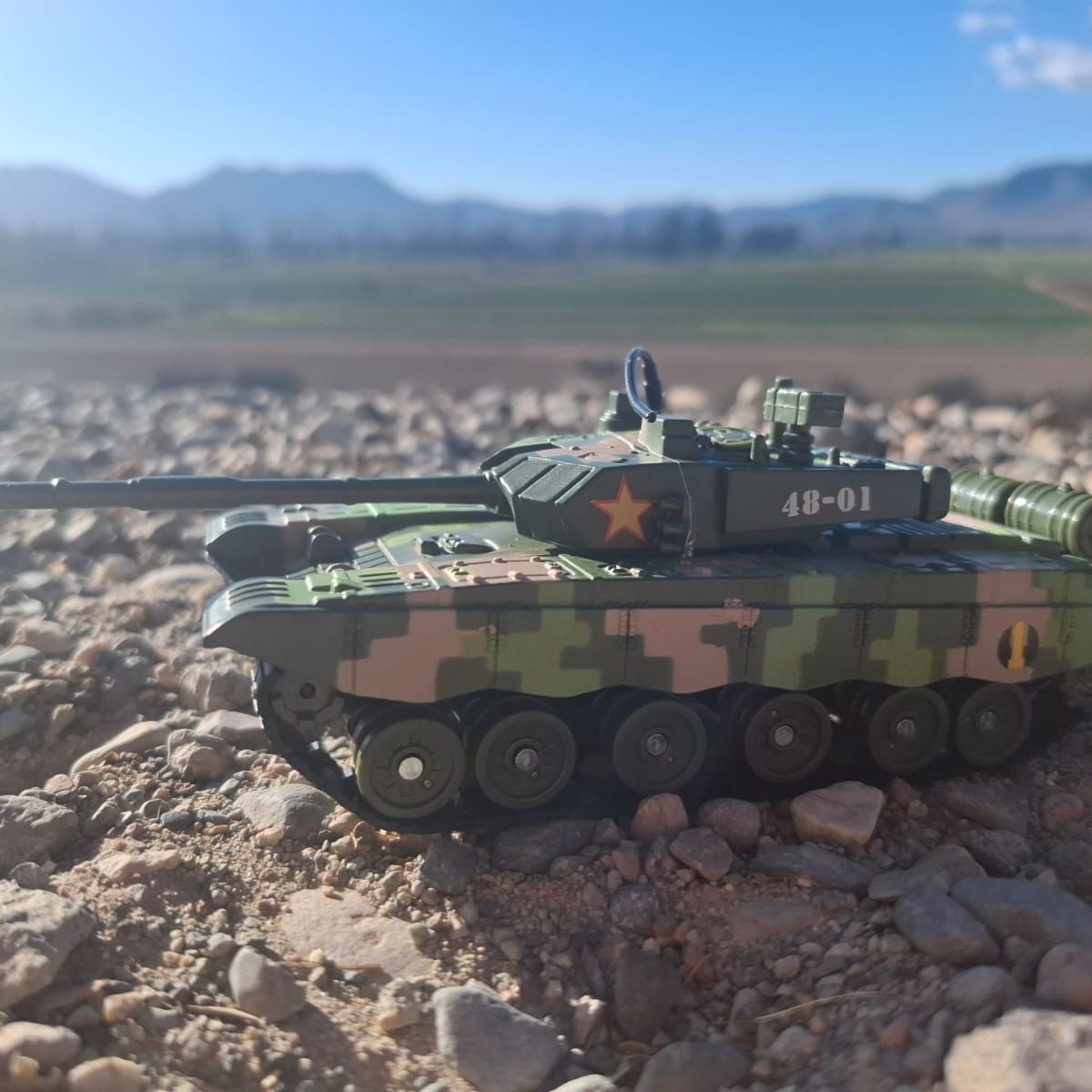 GENERICO - Tanque Modelo T99 Full Metal con Sonidos - Colección Militar a Escala 1:48