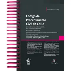 TIRANT LO BLANCH - CODIGO DE PROCEDIMIENTO CIVIL DE CHILE 5ª Edición 2026 / Anillado