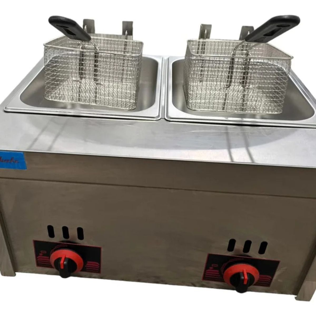 GENERICO - Freidora Doble a Gas 12 Litros (Modelo de Sobremesa) Sin Pedestal