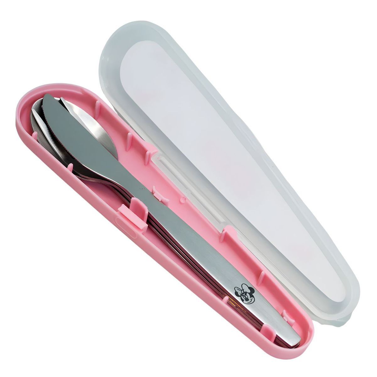 DISNEY - Cubiertos Disney Minnie Acero + Estuche - SC