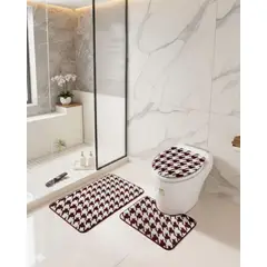 GENERICO - Juego de alfombras de baño 3 piezas suaves y absorbentes