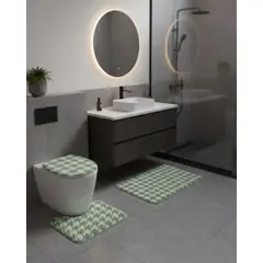GENERICO - Juego de alfombras de baño 3 piezas suaves y absorbentes