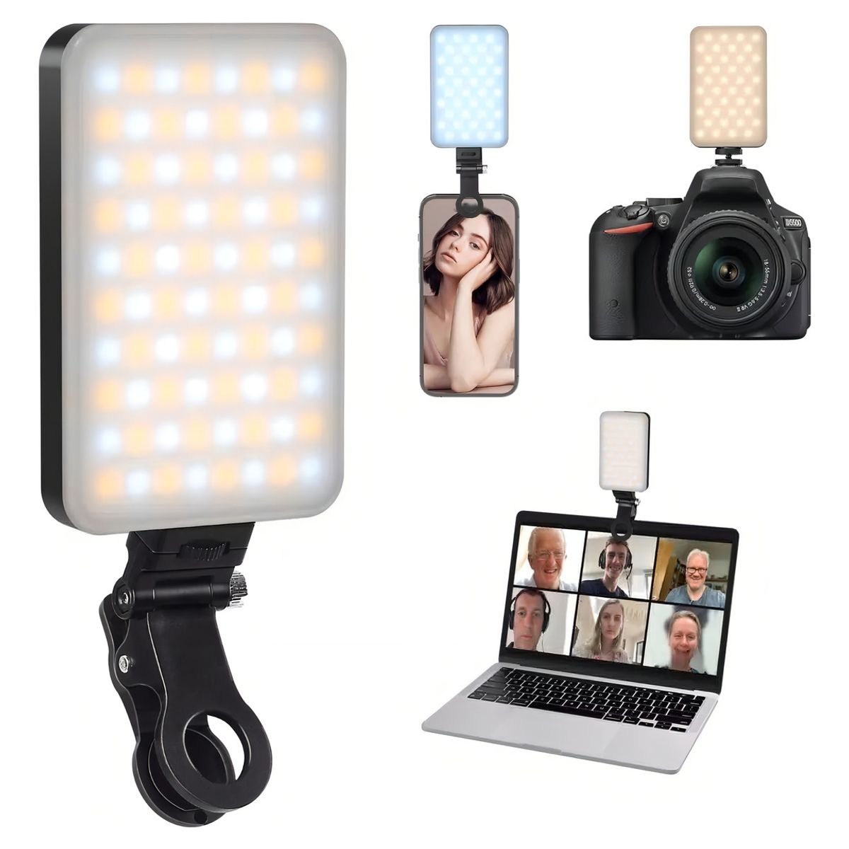 GENERICO - Luz De Video C¡mara Lám-para Con Clip Flash Paracelulares