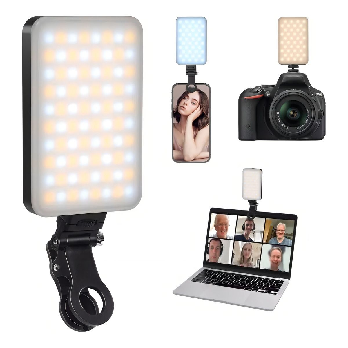 GENERICO - Luz De Video C¡mara Lám-para Con Clip Flash Paracelulares