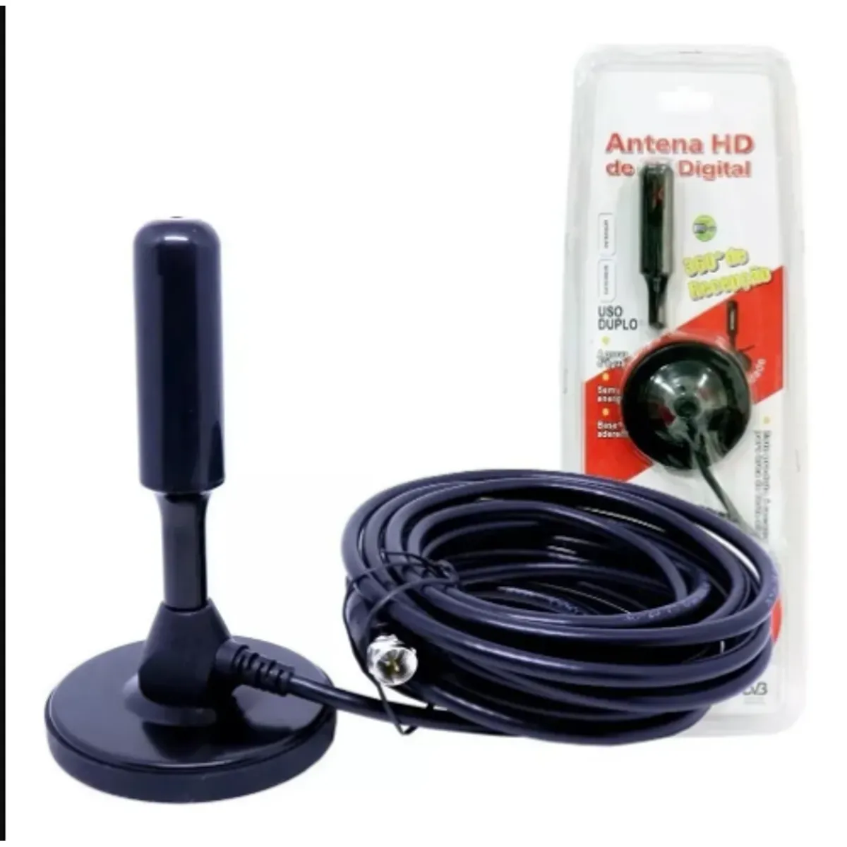 GENERICO - Antena Hd De Tv Abierta Digital Smart Tv Plasma Lcd