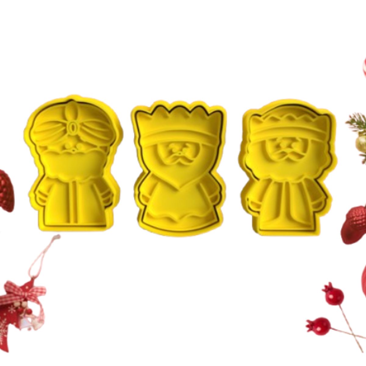 GENERICO - Cortador de Galletas - Reyes Magos Pack 3