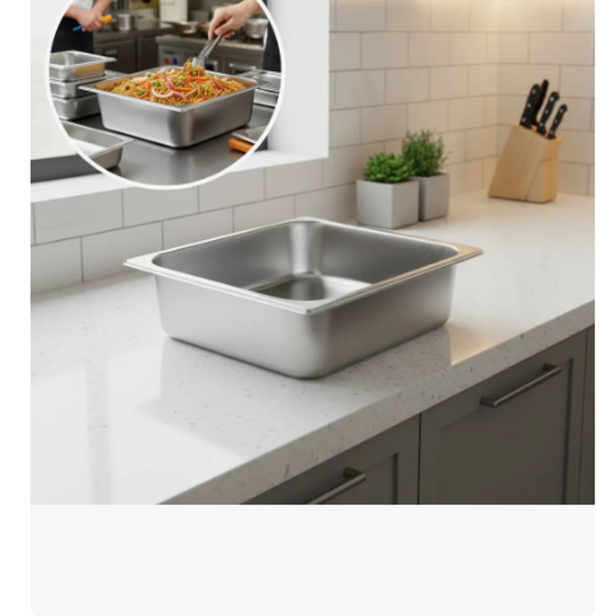 GENERICO - Paila Acero Inoxidable 6l Multiusos Cocina Lavado Duradera