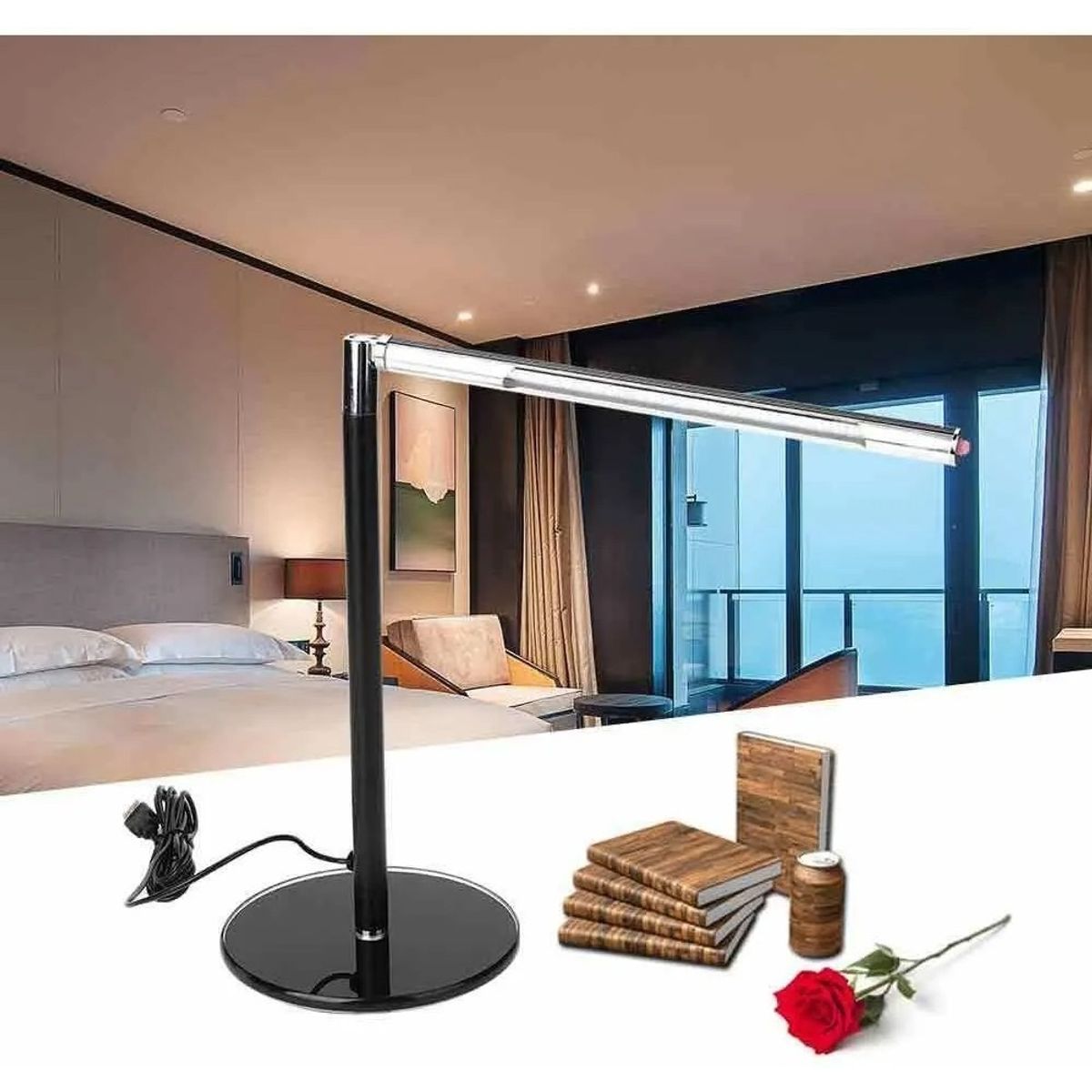 GENERICO - Luz Led Lámpara Flexible Escritorio Estudio Dibujo Plegable