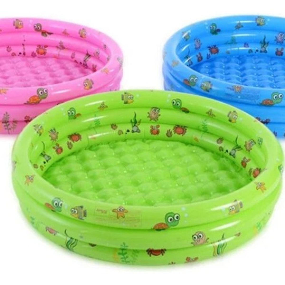GENERICO - Piscina Inflable Plástico Bebe 3 Anillos 100 X 35 Cms Verano