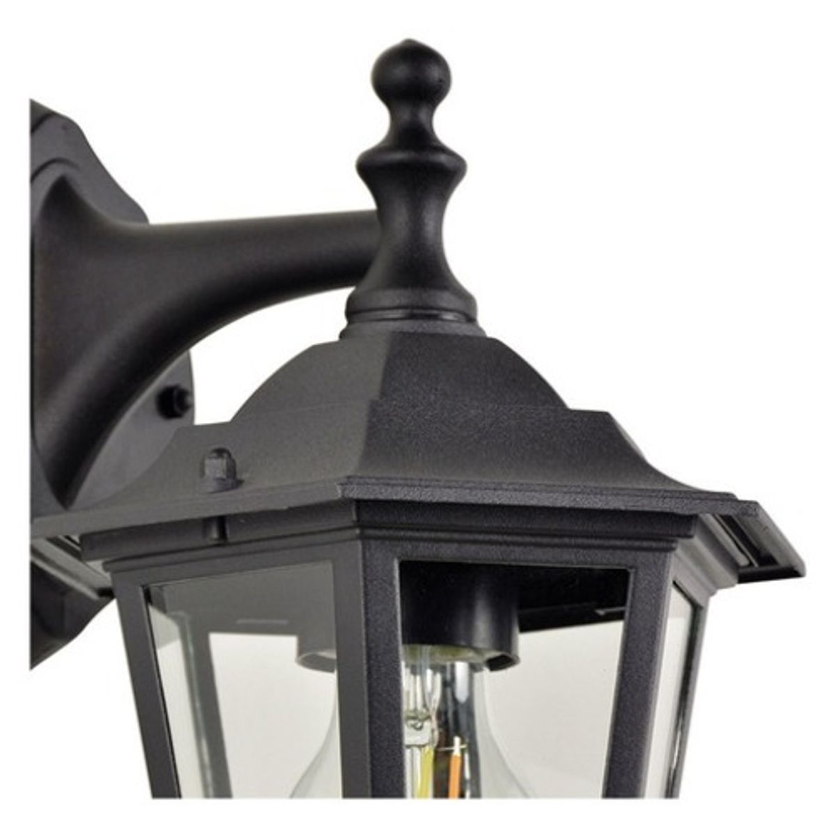 GENERICO - X2 Farol Aplique Clasico Exterior Vintage E27 Negro - 333010