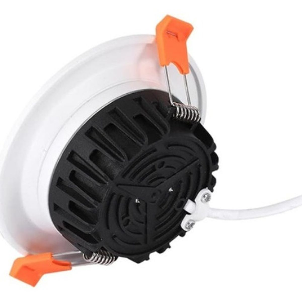 GENERICO - X5 Foco Panel Plafón Led Embutido 10w Redondo Luz Fría Cob Blanco - 003381