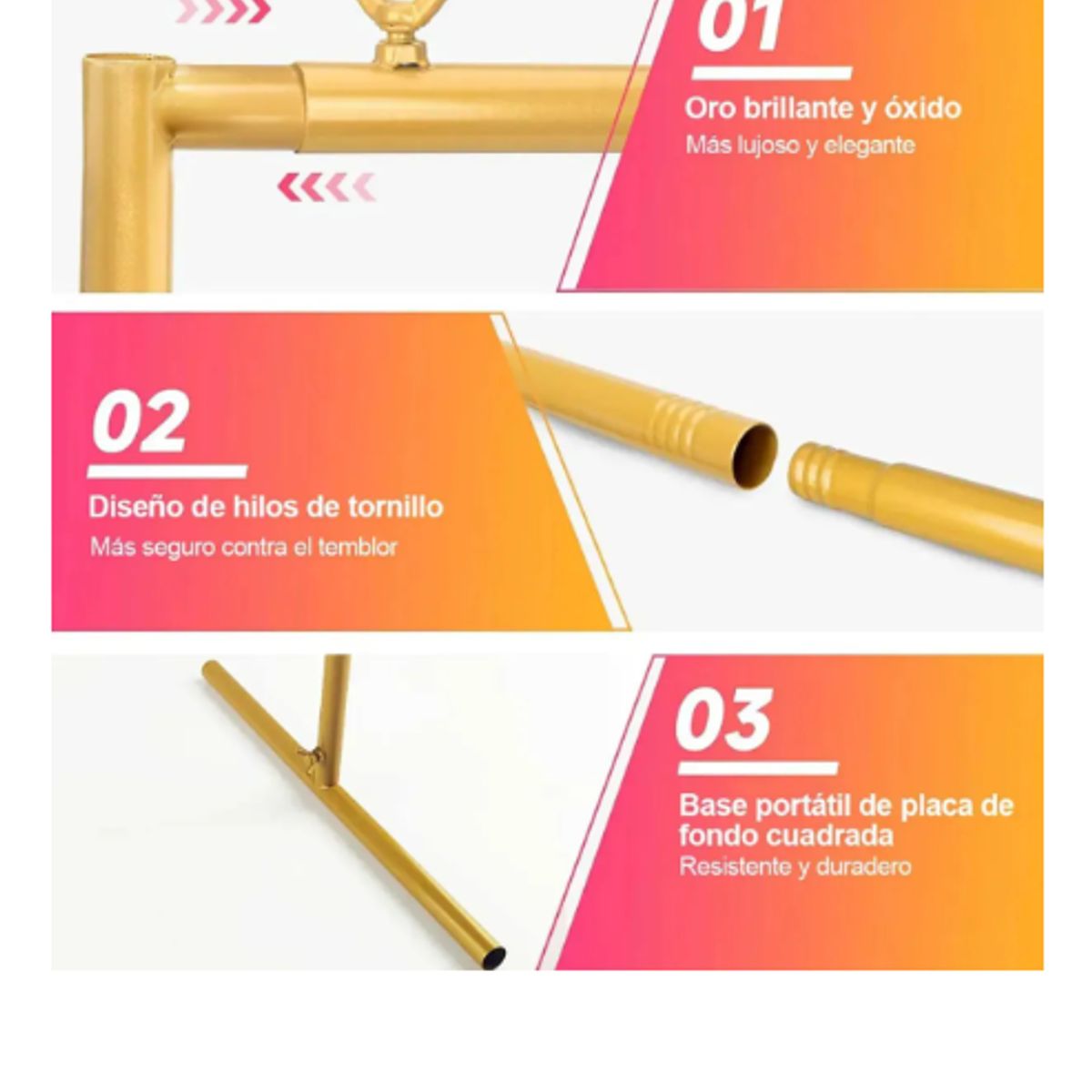 GENERICO - Arco Metálico Para Boda Soporte De Globos Decoración