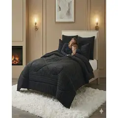 GENERICO - Cubrecama King Sherpa Chiporro Invierno Extra Suave Premium